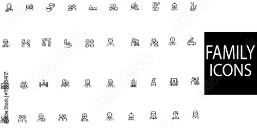 Family 40 icon set.