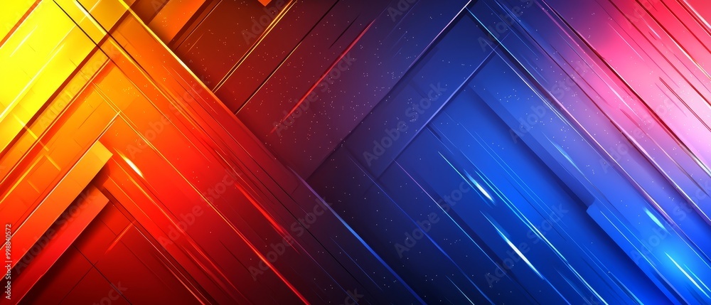 A multicolored abstract background with lines and stars at the bottom A multicolored abstract background with lines and stars at the bottom
