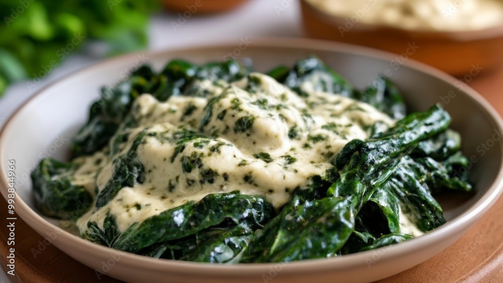 Deliciously creamy spinach dip ready to be savored Deliciously creamy spinach dip ready to be savored