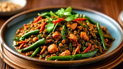  Delicious Asian stirfry with vibrant vegetables and protein