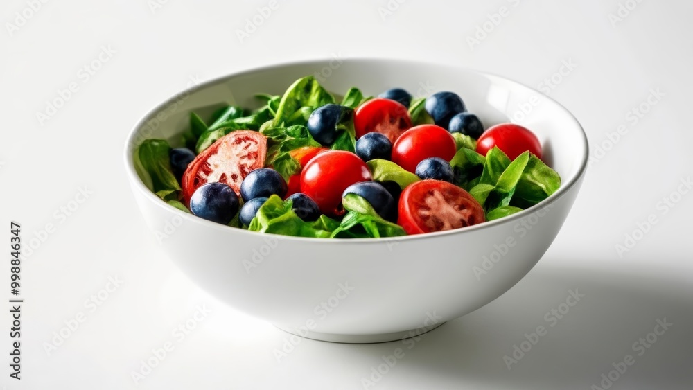 Fresh and vibrant salad in a bowl Fresh and vibrant salad in a bowl