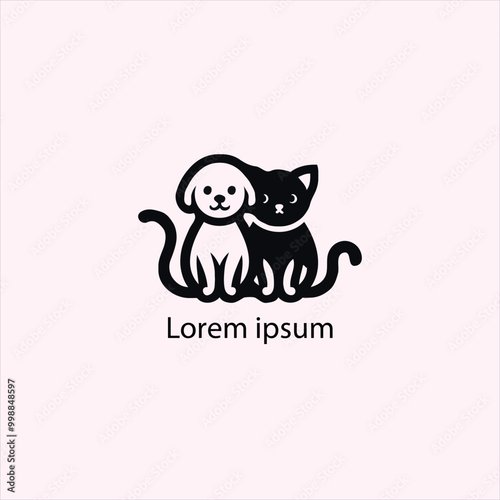 cat and dog vector logo set , animal, pet, illustration, vector, cat, cat and dog vector logo set , animal, pet, illustration, vector, cat,