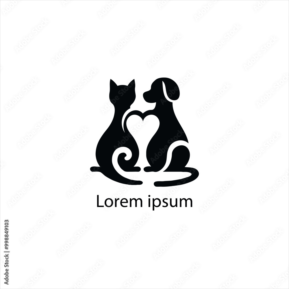 cat and dog vector logo set , animal, pet, illustration, vector, cat, cat and dog vector logo set , animal, pet, illustration, vector, cat,