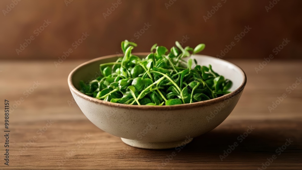 Fresh greens in a bowl ready to be enjoyed Fresh greens in a bowl ready to be enjoyed