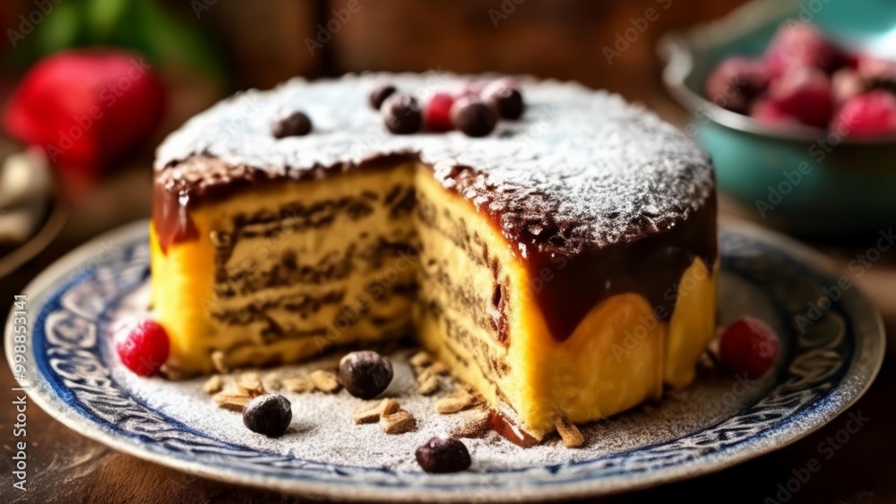  Deliciously decadent dessert ready to be savored