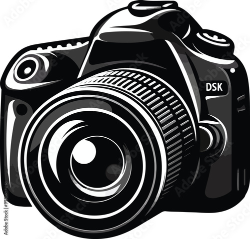 dslr camera vector