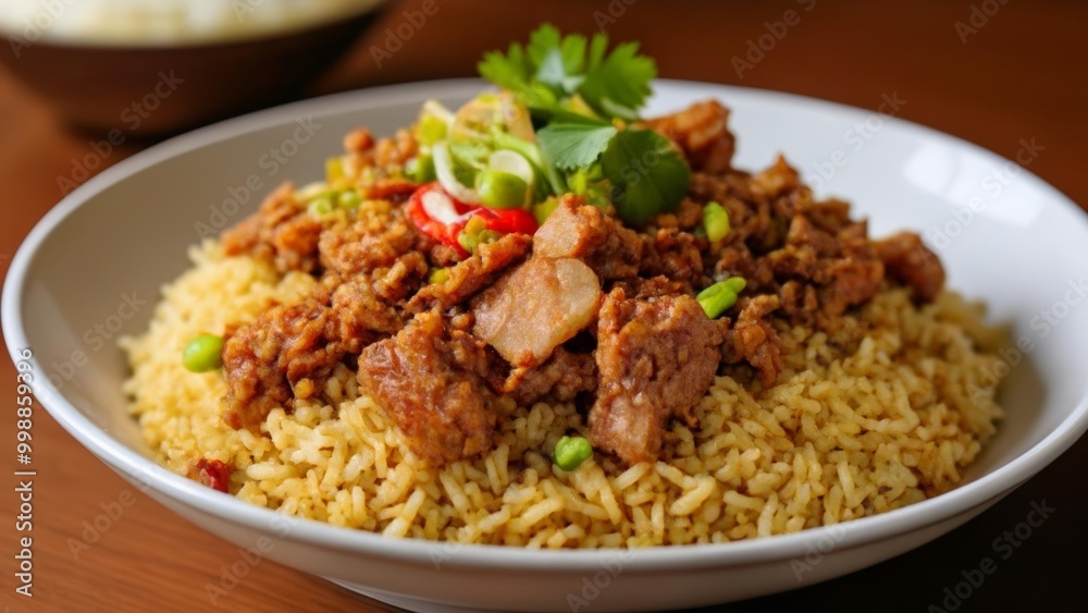 Delicious Asianinspired meal ready to be savored Delicious Asianinspired meal ready to be savored