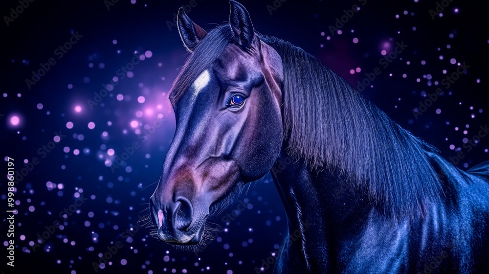 Majestic Blue Horses in Close-Up, vibrant equine features highlighted, smooth textures and rich color saturation, inviting creativity with ample space for personalized text. Majestic Blue Horses in Close-Up, vibrant equine features highlighted, smooth textures and rich color saturation, inviting creativity with ample space for personalized text.