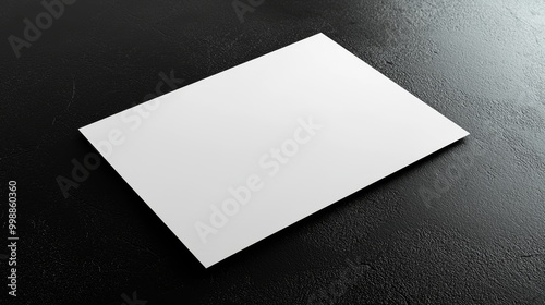 Black Glossy Surface Creative Blank Sheet Design Template.