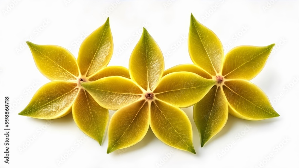  Freshly cut citrus leaves vibrant and ready for use