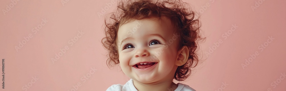 funny toddler having a blast isolated on pastel bacckground funny toddler having a blast isolated on pastel bacckground