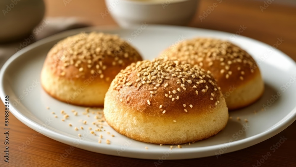 Deliciously baked goldenbrown seedtopped rolls Deliciously baked goldenbrown seedtopped rolls