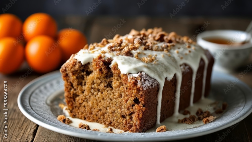 Deliciously moist cake with a touch of citrus Deliciously moist cake with a touch of citrus