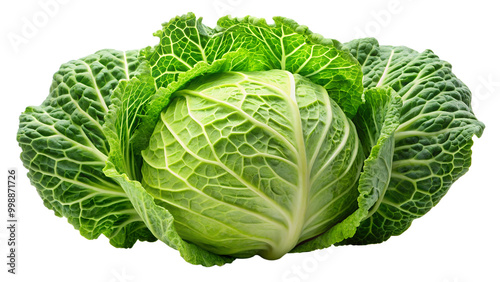 A Cabbage isolated on white background