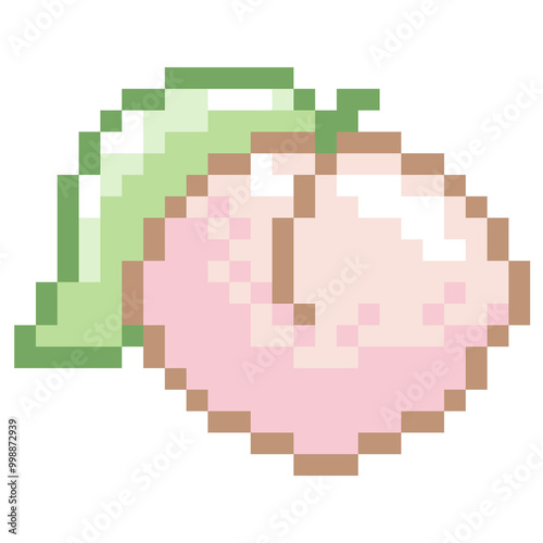 pixel peach icon