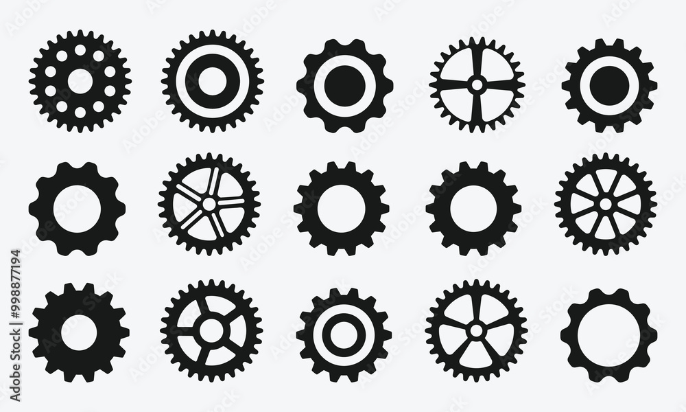 Gear setting icon set. Cog wheel icon. Gear wheel icon. Gear setting icon collection. Gear icon line, thin, vector, set, icons, design. Gear setting icon set. Cog wheel icon. Gear wheel icon. Gear setting icon collection. Gear icon line, thin, vector, set, icons, design.