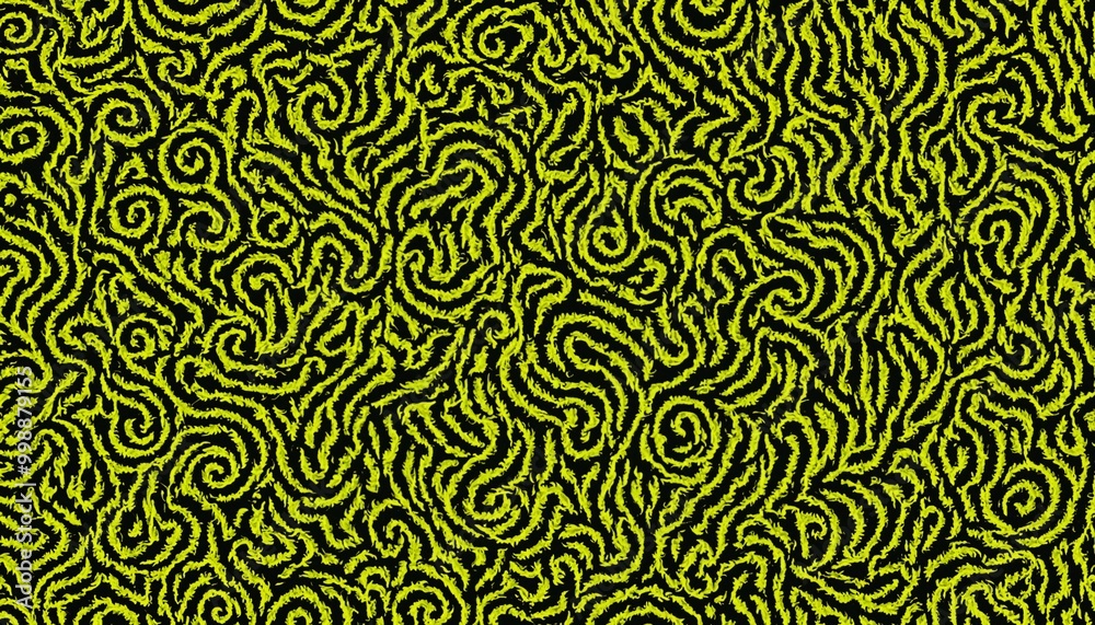 Yellow Wavy Pattern Yellow Wavy Pattern