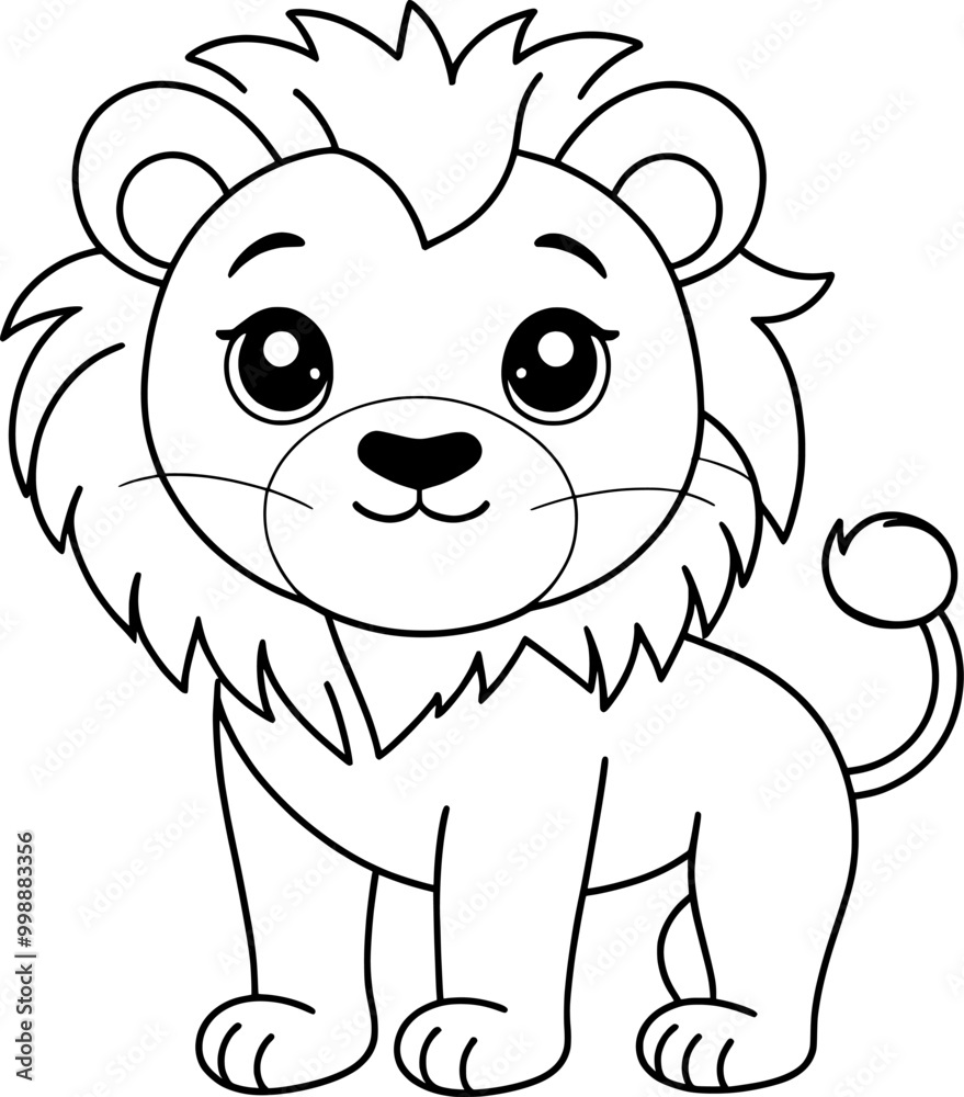 Lion line art Victor illustration 