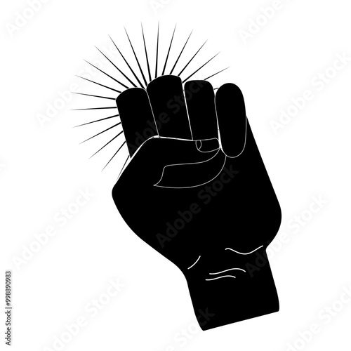 Hand knokning door  icon illustration. Please  knock sign board vector, Simple black style. Line vector illustration isolated on white background. EPS 10.
