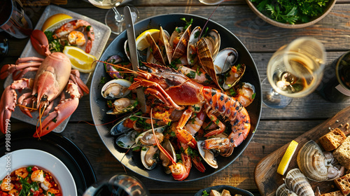 Savor a gourmet seafood main course crafted with the freshest catches.