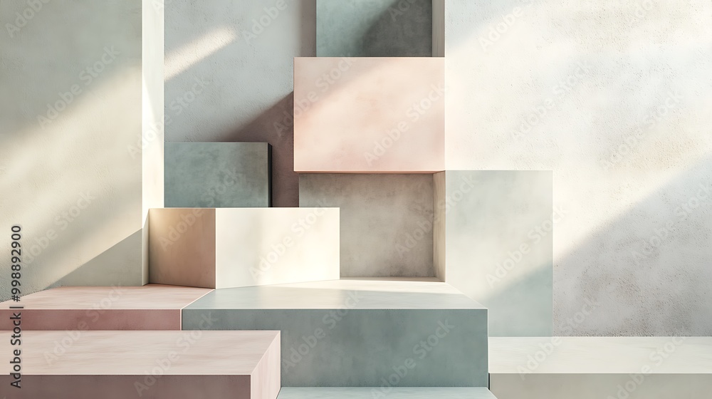 Fototapeta premium Abstract 3D Cube Art Collection: Geometric Designs, Textures, and Colorful Patterns