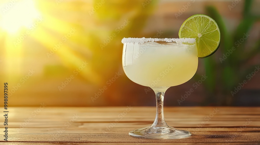 Classic margarita cocktail with lime Classic margarita cocktail with lime