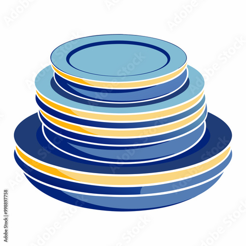 stack of porcelain plates arranged 