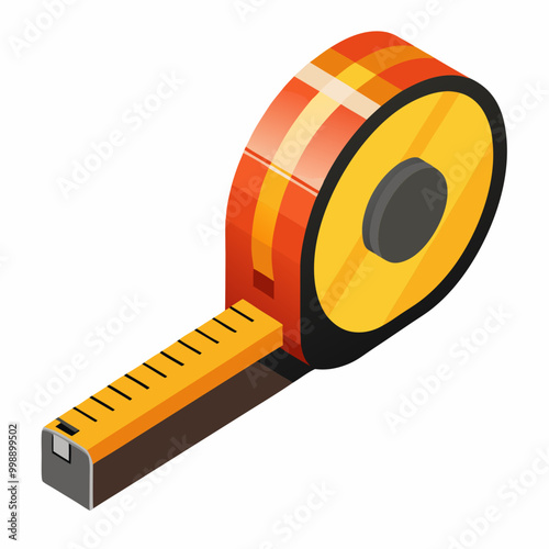 tape measure isolated on white
