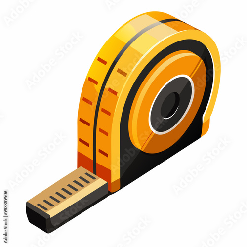 tape measure isolated on white