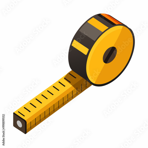 tape measure isolated on white