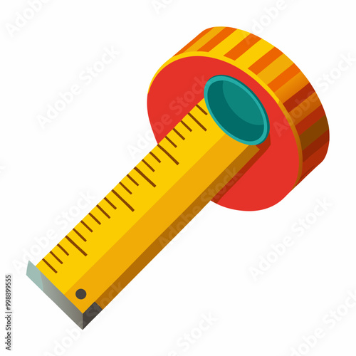 tape measure isolated on white