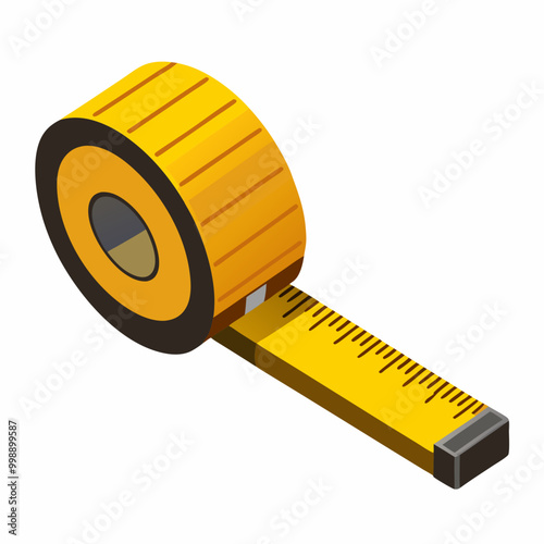 tape measure isolated on white