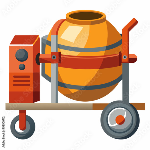 mixer and bricks