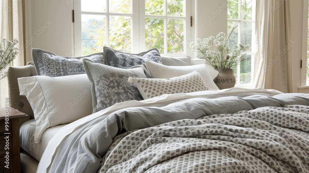 A cozy bedding set designed for vacation homes, offering comfort and style for relaxing getaways. A cozy bedding set designed for vacation homes, offering comfort and style for relaxing getaways.