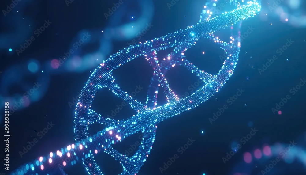 Wireframe Dna Molecules Structure Mesh: Editable Dna Code Template For Science And Technology Concept - Illustration. Wireframe Dna Molecules Structure Mesh: Editable Dna Code Template For Science And Technology Concept - Illustration.