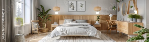 Cozy Minimalist Bedroom Int...