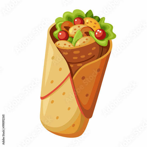 loaded burrito wrapped tightly