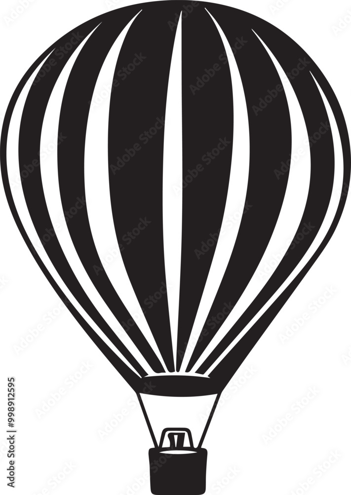 Fototapeta premium Hot Air Balloon Silhouette