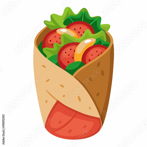loaded burrito wrapped tightly