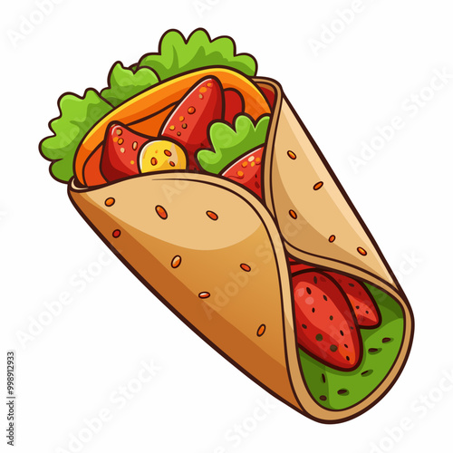 loaded burrito wrapped tightly