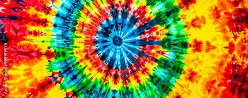 Abstract Tie-Dye Pattern wi...
