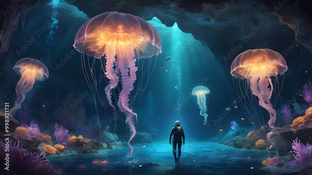 Mystical Underwater Cave Mystical Underwater Cave