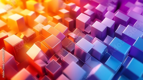 Abstract 3D Cube Art Collection: Geometric Designs, Textures, and Colorful Patterns