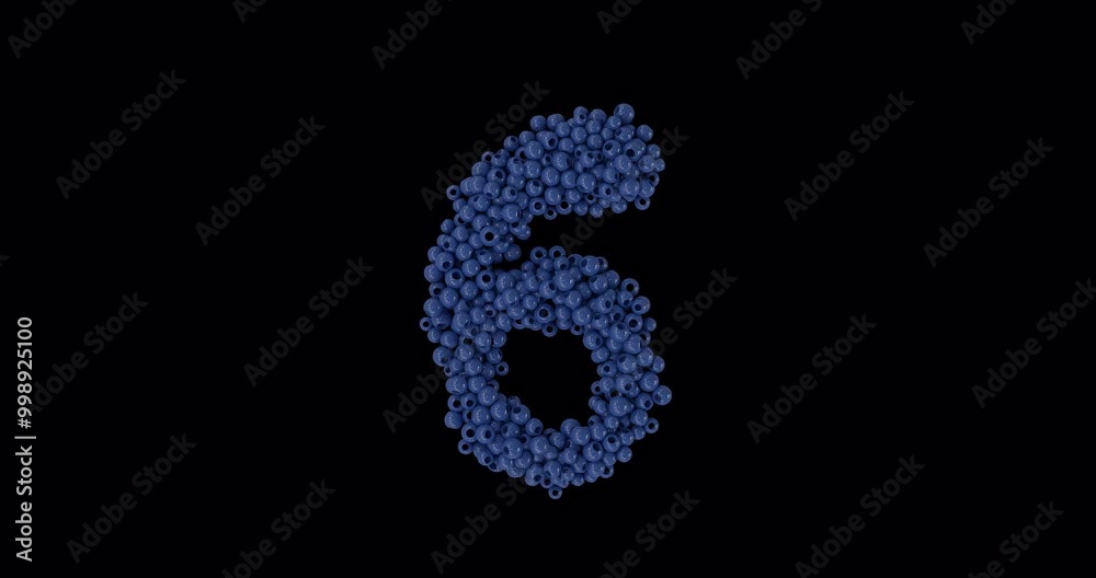 3d animated beads countdown on a transparent alpha channel 3d animated beads countdown on a transparent alpha channel
