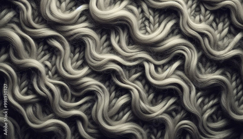 Knitted wool texture