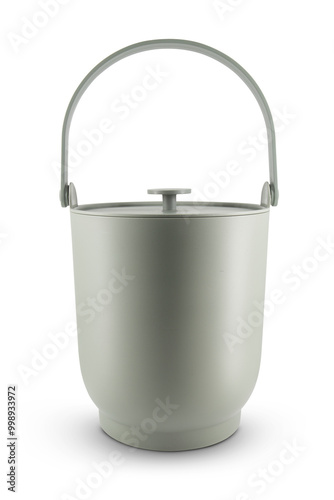 plastic bucket isolated on white background