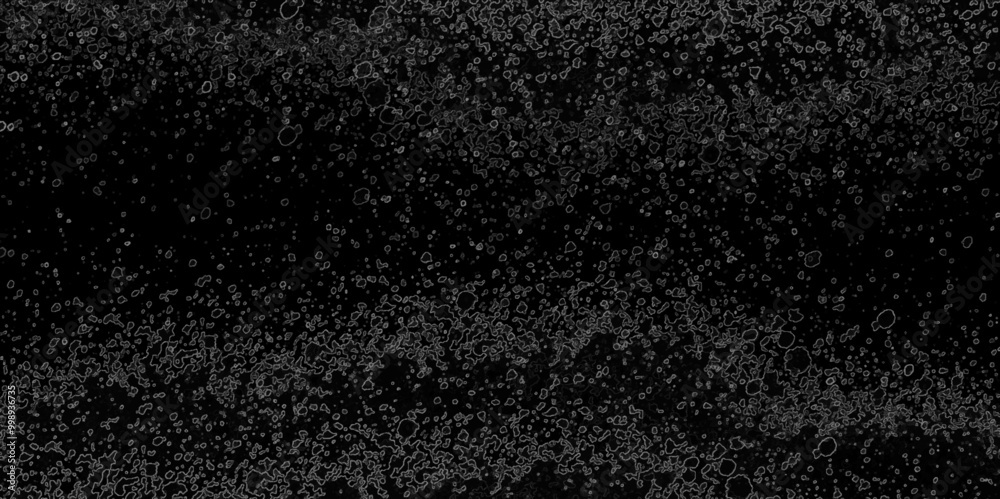 Fototapeta premium Vector illustration. Abstract black watercolor background. Hand painted watercolor. Black glitter texture freeze motion of white powder coming down. Abstract design of falling dust cloud. 