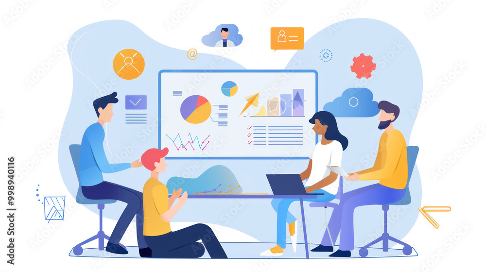 A marketing team developing a brand strategy to strengthen their market presence and build customer loyalty.