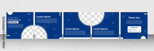 carousel creative template design for instagram posts