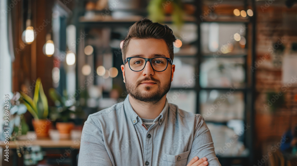 Fototapeta premium A professional building their personal brand from scratch, focusing on creating a consistent online presence across multiple platforms.